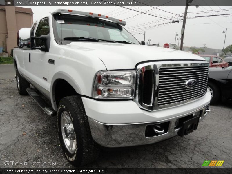 Oxford White / Medium Flint 2007 Ford F350 Super Duty Lariat SuperCab 4x4