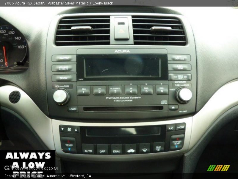 Alabaster Silver Metallic / Ebony Black 2006 Acura TSX Sedan