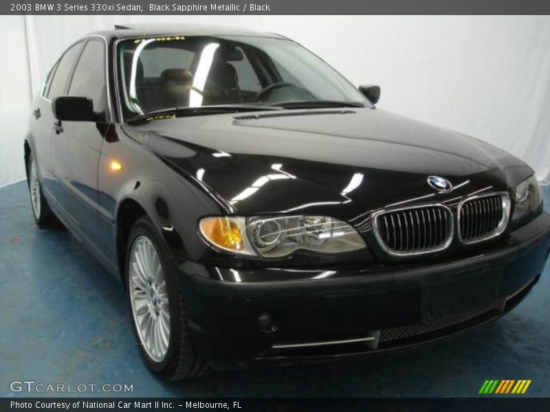Black Sapphire Metallic / Black 2003 BMW 3 Series 330xi Sedan