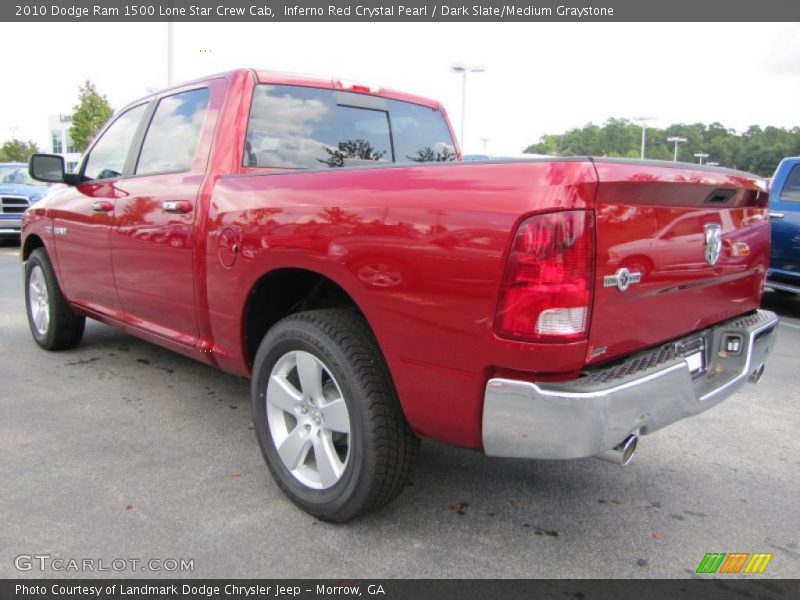 Inferno Red Crystal Pearl / Dark Slate/Medium Graystone 2010 Dodge Ram 1500 Lone Star Crew Cab