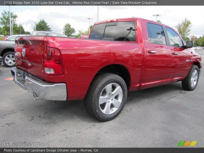 Inferno Red Crystal Pearl / Dark Slate/Medium Graystone 2010 Dodge Ram 1500 Lone Star Crew Cab