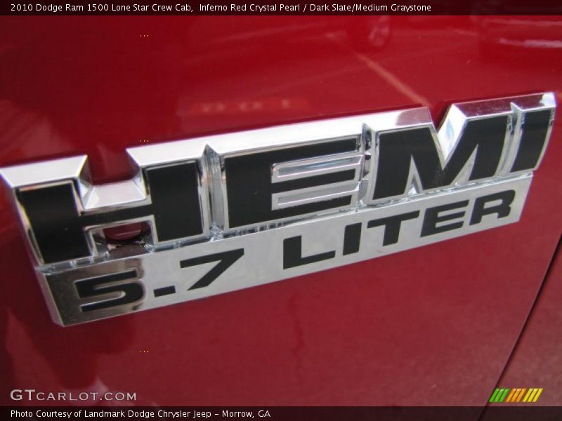 Inferno Red Crystal Pearl / Dark Slate/Medium Graystone 2010 Dodge Ram 1500 Lone Star Crew Cab