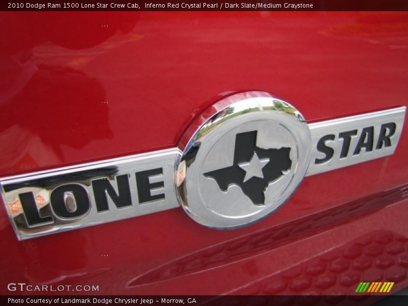Inferno Red Crystal Pearl / Dark Slate/Medium Graystone 2010 Dodge Ram 1500 Lone Star Crew Cab
