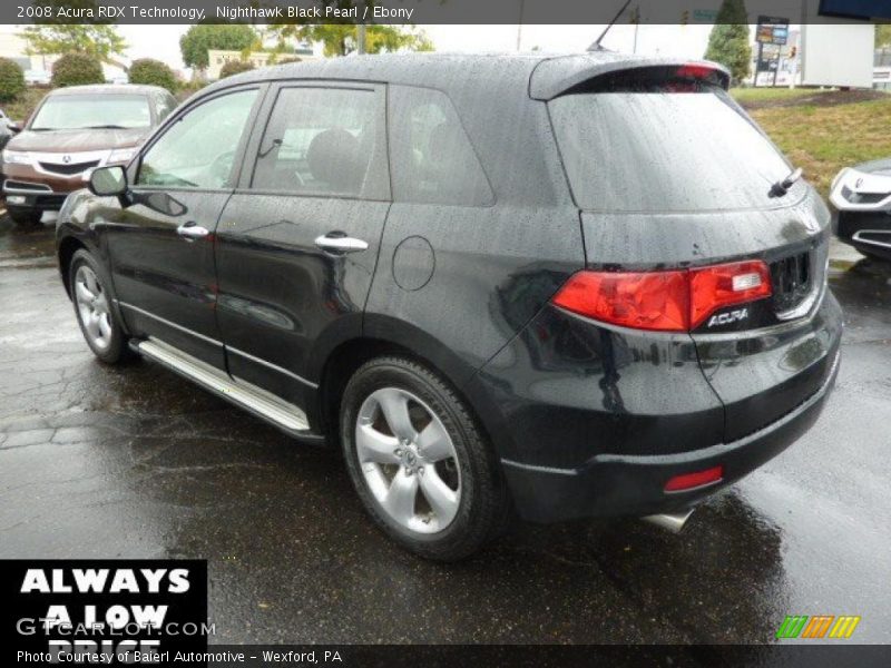 Nighthawk Black Pearl / Ebony 2008 Acura RDX Technology