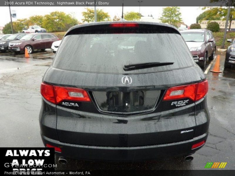 Nighthawk Black Pearl / Ebony 2008 Acura RDX Technology