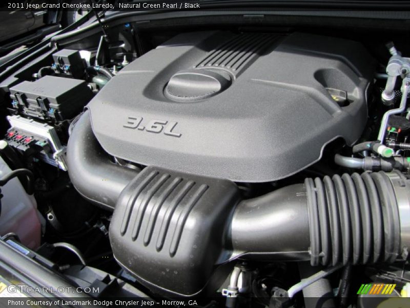 Natural Green Pearl / Black 2011 Jeep Grand Cherokee Laredo