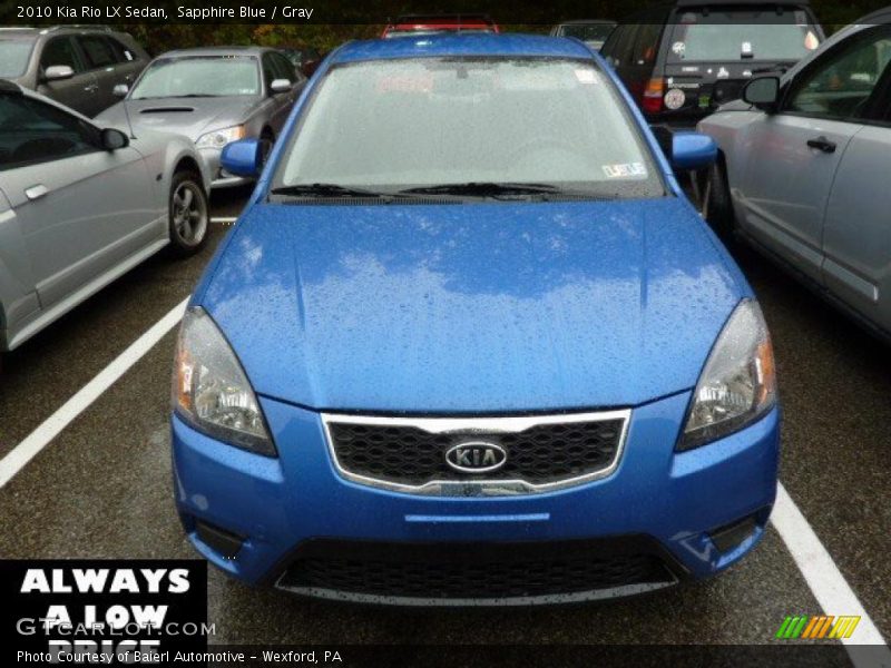 Sapphire Blue / Gray 2010 Kia Rio LX Sedan