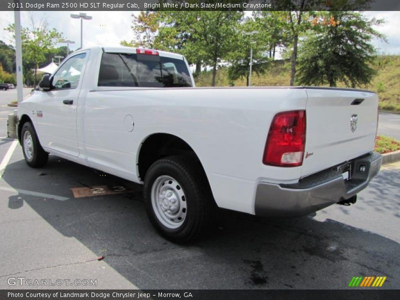 Bright White / Dark Slate/Medium Graystone 2011 Dodge Ram 2500 HD SLT Regular Cab