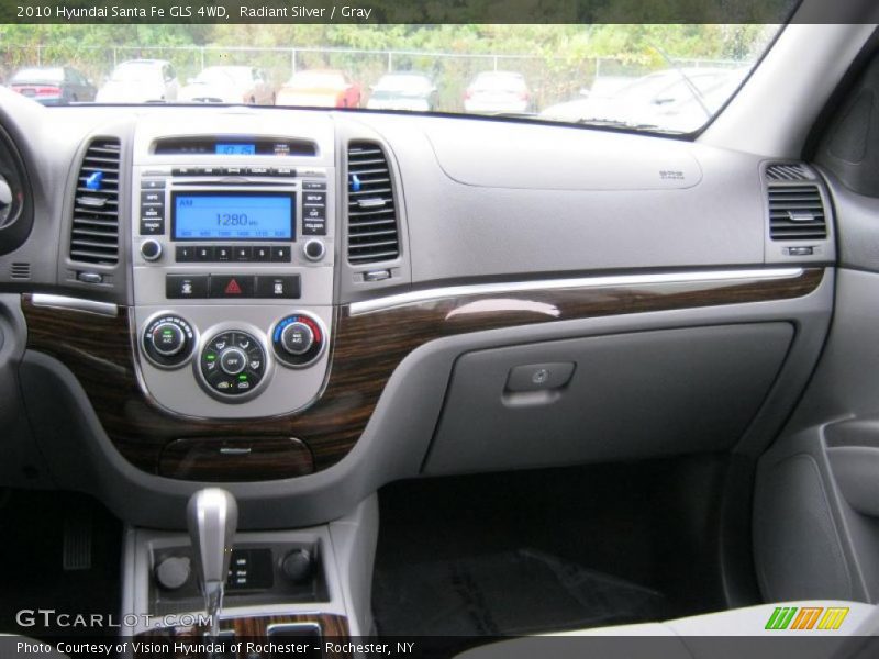 Radiant Silver / Gray 2010 Hyundai Santa Fe GLS 4WD