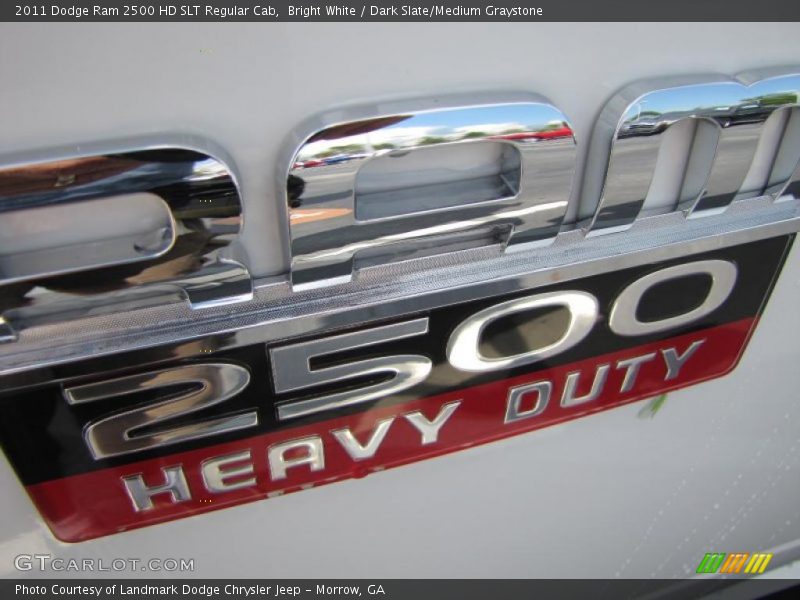 Bright White / Dark Slate/Medium Graystone 2011 Dodge Ram 2500 HD SLT Regular Cab