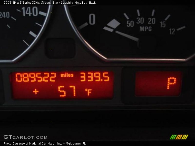 Black Sapphire Metallic / Black 2003 BMW 3 Series 330xi Sedan