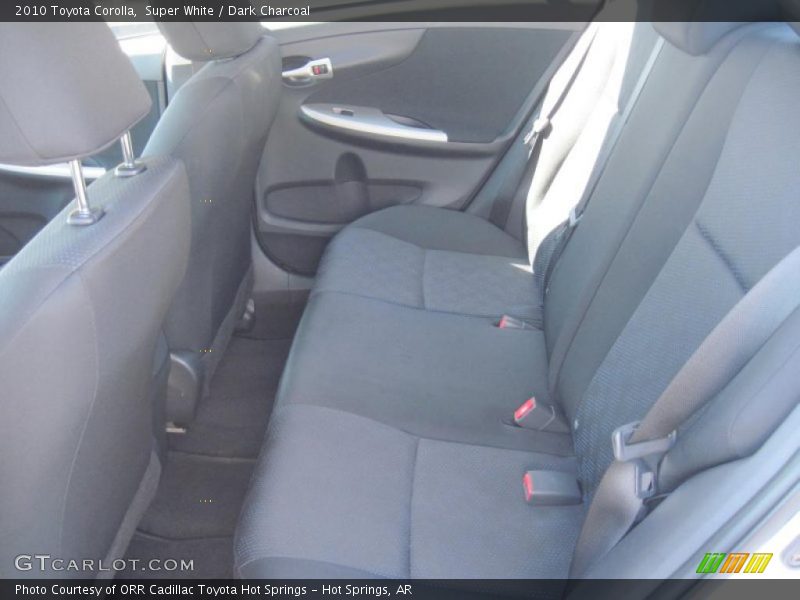 Super White / Dark Charcoal 2010 Toyota Corolla