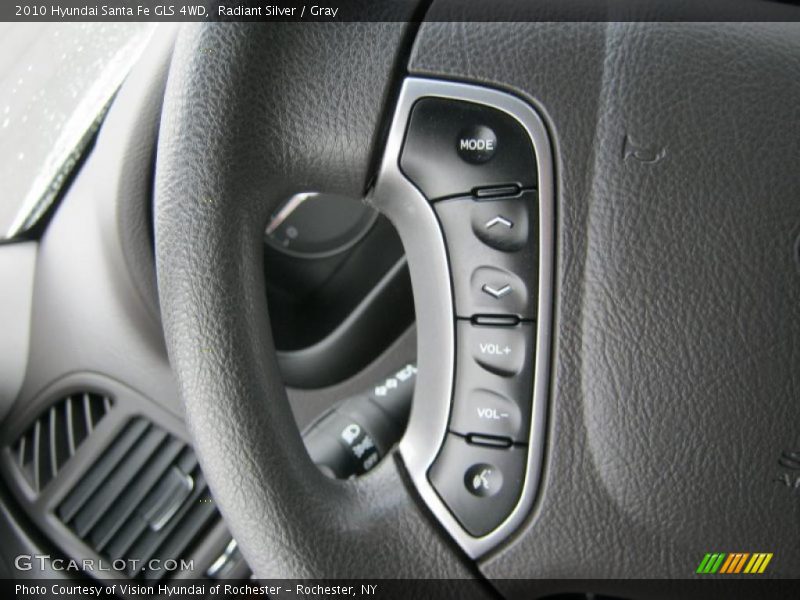 Radiant Silver / Gray 2010 Hyundai Santa Fe GLS 4WD