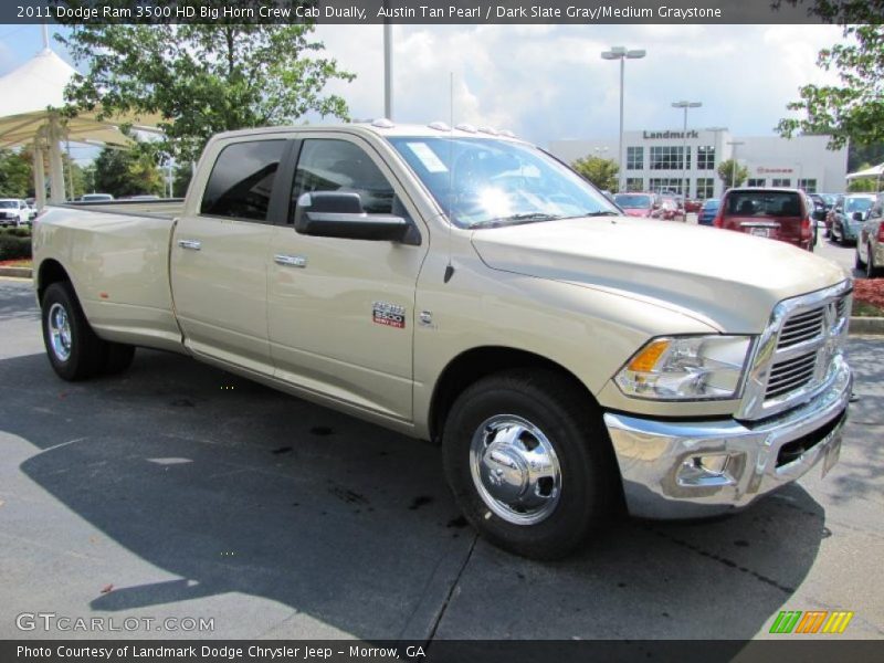 Austin Tan Pearl / Dark Slate Gray/Medium Graystone 2011 Dodge Ram 3500 HD Big Horn Crew Cab Dually