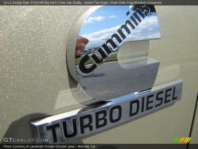 Austin Tan Pearl / Dark Slate Gray/Medium Graystone 2011 Dodge Ram 3500 HD Big Horn Crew Cab Dually