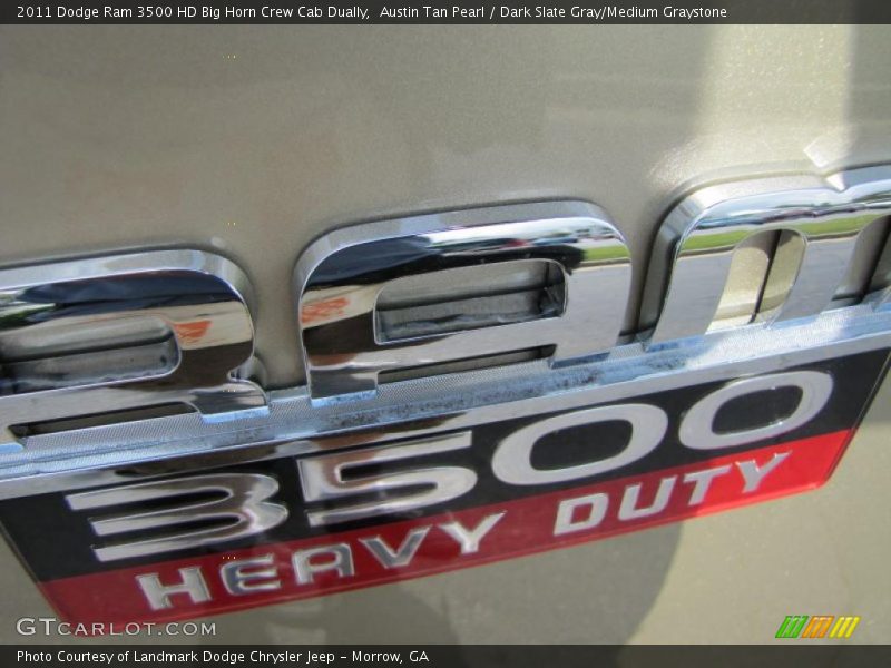 Austin Tan Pearl / Dark Slate Gray/Medium Graystone 2011 Dodge Ram 3500 HD Big Horn Crew Cab Dually