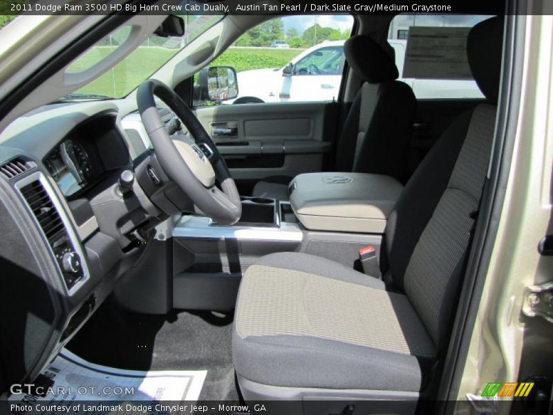 Austin Tan Pearl / Dark Slate Gray/Medium Graystone 2011 Dodge Ram 3500 HD Big Horn Crew Cab Dually