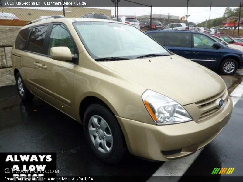 Cashmere Beige / Beige 2010 Kia Sedona LX