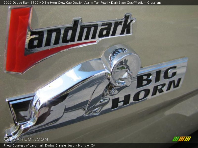 Austin Tan Pearl / Dark Slate Gray/Medium Graystone 2011 Dodge Ram 3500 HD Big Horn Crew Cab Dually