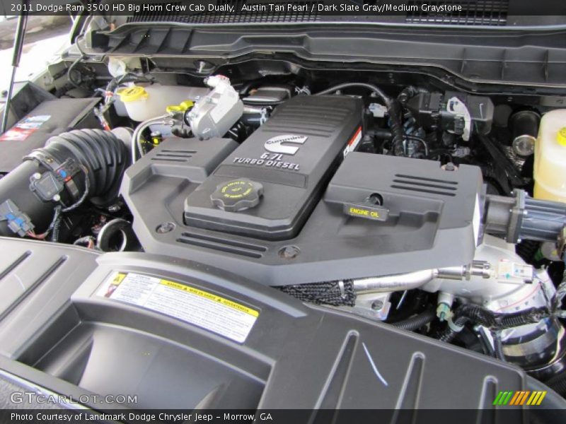 Austin Tan Pearl / Dark Slate Gray/Medium Graystone 2011 Dodge Ram 3500 HD Big Horn Crew Cab Dually