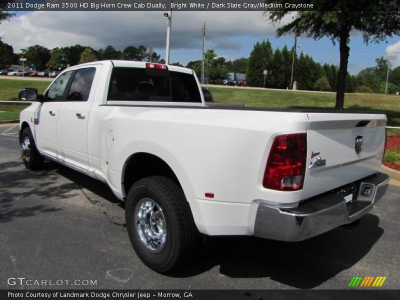 Bright White / Dark Slate Gray/Medium Graystone 2011 Dodge Ram 3500 HD Big Horn Crew Cab Dually