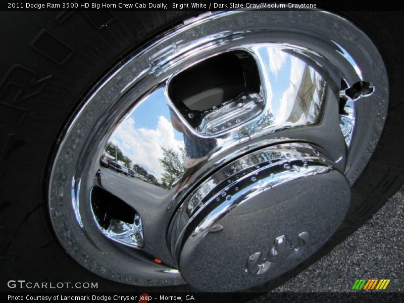 Bright White / Dark Slate Gray/Medium Graystone 2011 Dodge Ram 3500 HD Big Horn Crew Cab Dually
