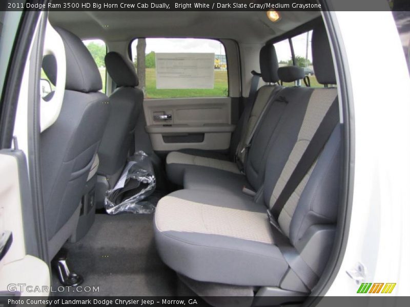 Bright White / Dark Slate Gray/Medium Graystone 2011 Dodge Ram 3500 HD Big Horn Crew Cab Dually
