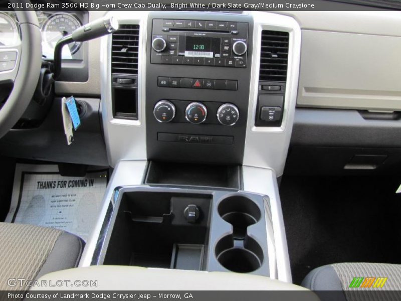 Bright White / Dark Slate Gray/Medium Graystone 2011 Dodge Ram 3500 HD Big Horn Crew Cab Dually