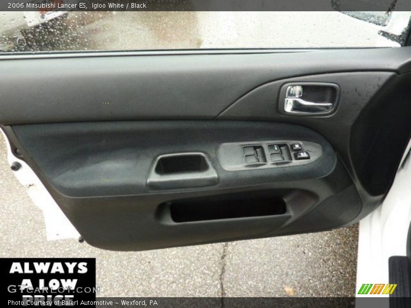 Igloo White / Black 2006 Mitsubishi Lancer ES