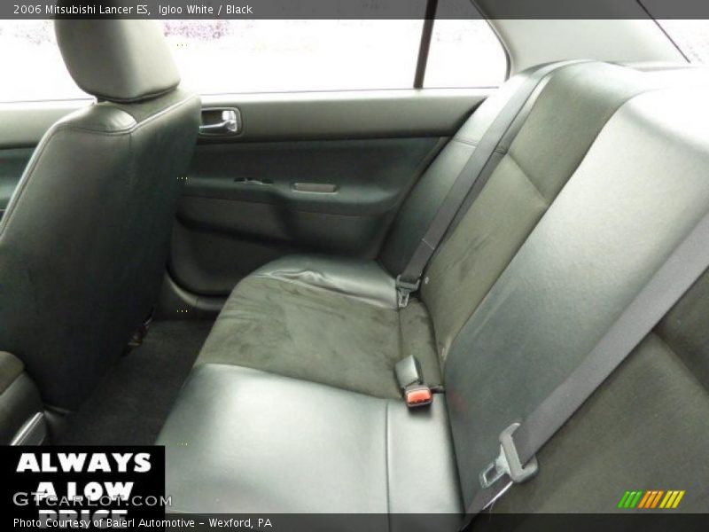 Igloo White / Black 2006 Mitsubishi Lancer ES