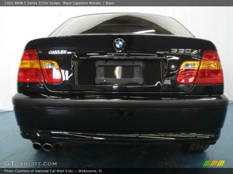 Black Sapphire Metallic / Black 2003 BMW 3 Series 330xi Sedan