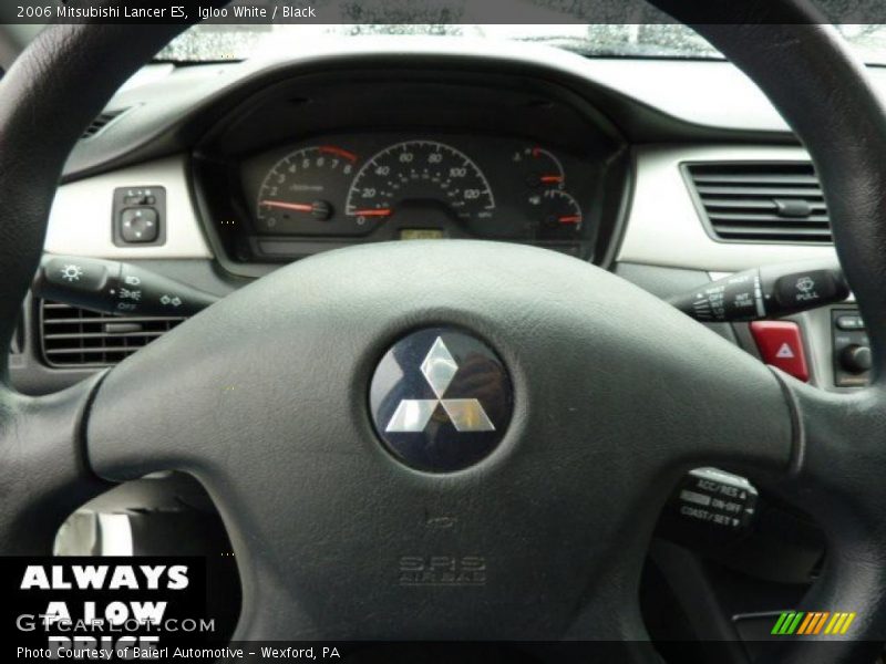 Igloo White / Black 2006 Mitsubishi Lancer ES