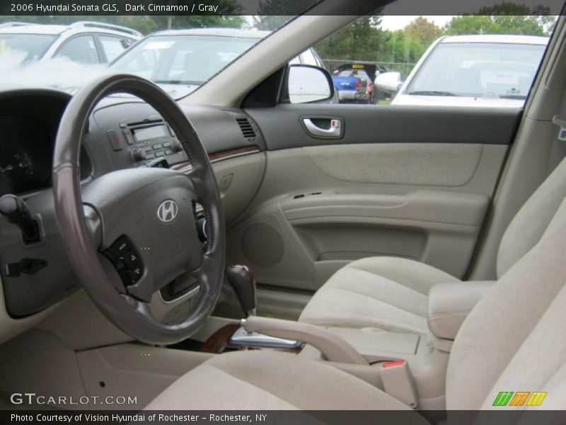 Dark Cinnamon / Gray 2006 Hyundai Sonata GLS
