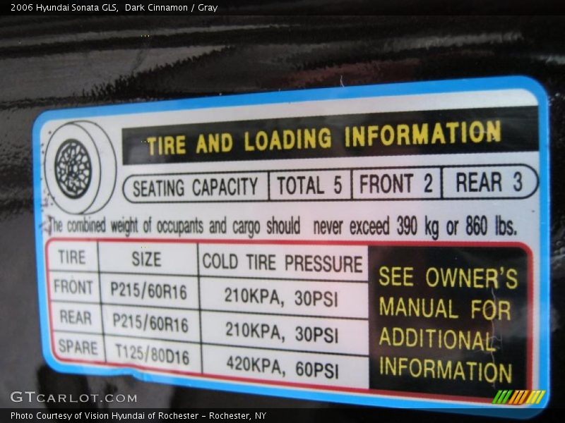 Dark Cinnamon / Gray 2006 Hyundai Sonata GLS
