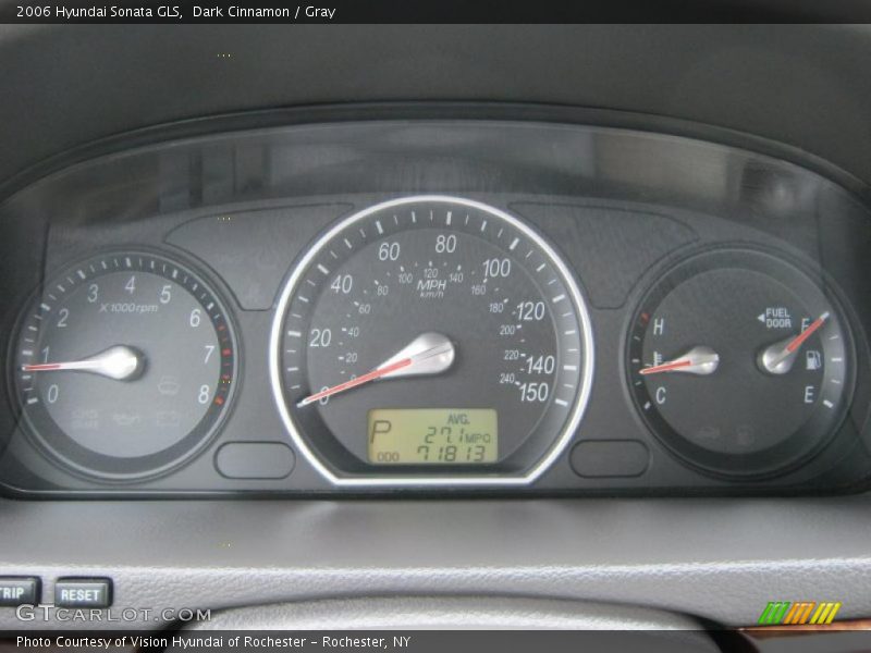 Dark Cinnamon / Gray 2006 Hyundai Sonata GLS