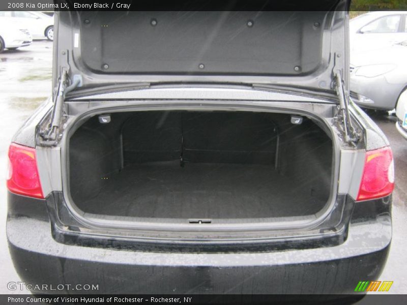Ebony Black / Gray 2008 Kia Optima LX