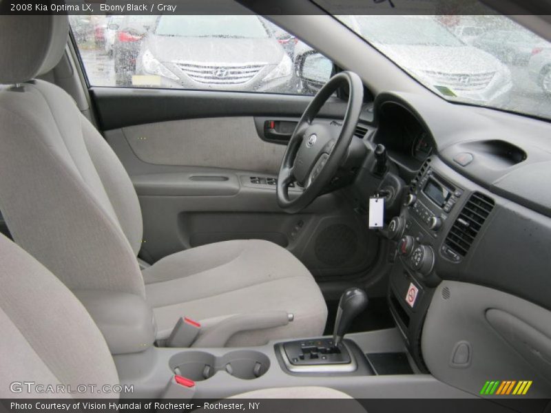 Ebony Black / Gray 2008 Kia Optima LX