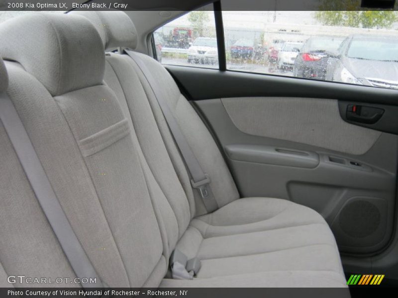 Ebony Black / Gray 2008 Kia Optima LX