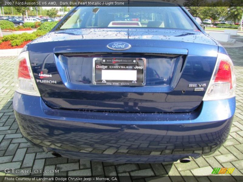 Dark Blue Pearl Metallic / Light Stone 2007 Ford Fusion SE V6 AWD