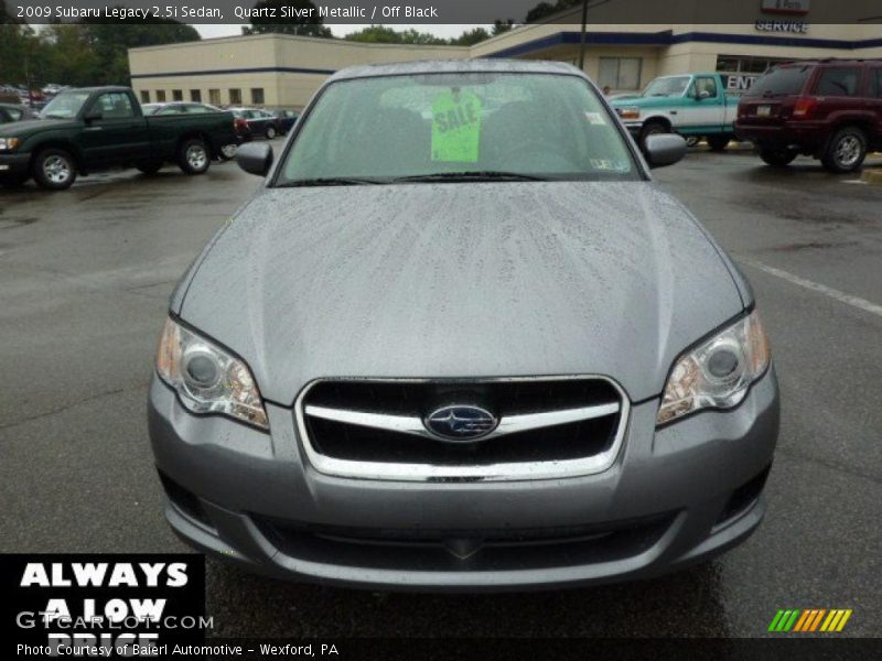 Quartz Silver Metallic / Off Black 2009 Subaru Legacy 2.5i Sedan