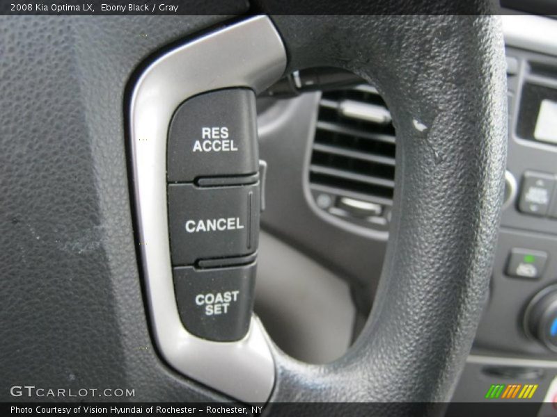 Ebony Black / Gray 2008 Kia Optima LX