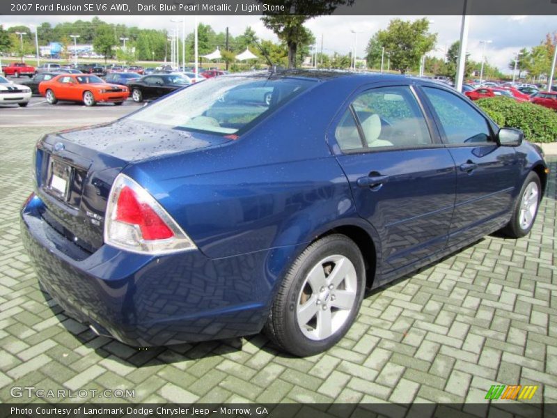 Dark Blue Pearl Metallic / Light Stone 2007 Ford Fusion SE V6 AWD