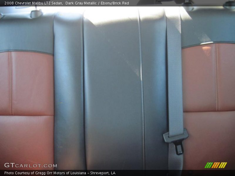 Dark Gray Metallic / Ebony/Brick Red 2008 Chevrolet Malibu LTZ Sedan