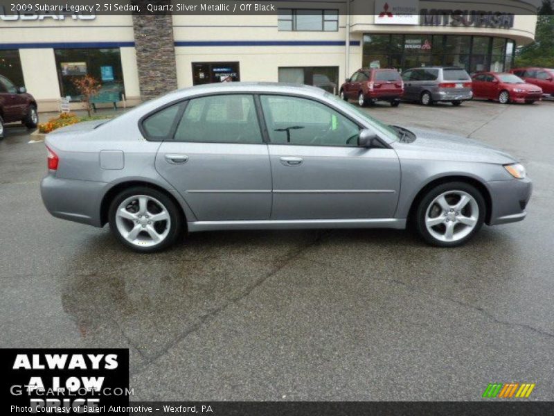 Quartz Silver Metallic / Off Black 2009 Subaru Legacy 2.5i Sedan