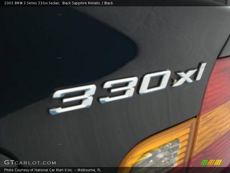 Black Sapphire Metallic / Black 2003 BMW 3 Series 330xi Sedan