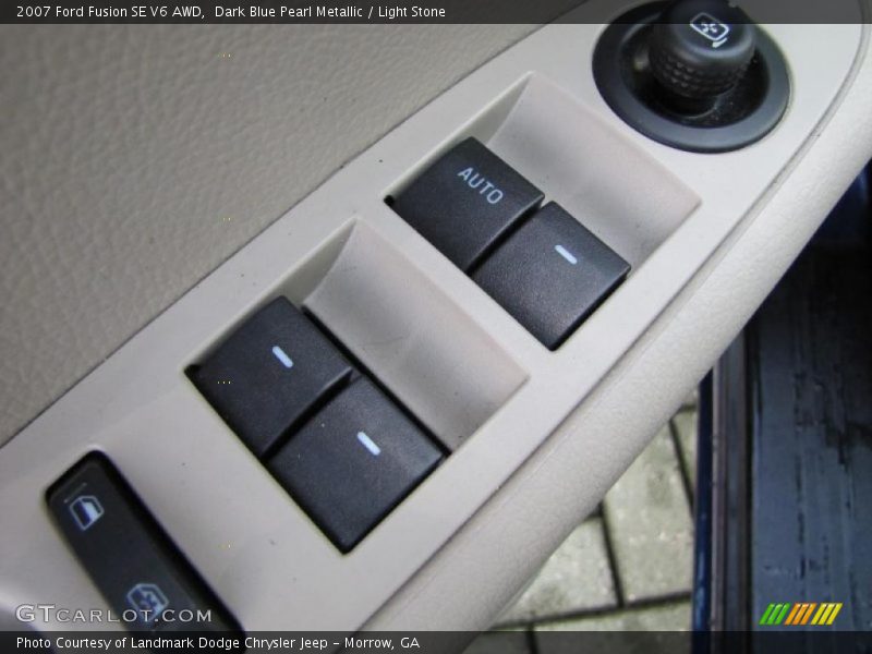 Dark Blue Pearl Metallic / Light Stone 2007 Ford Fusion SE V6 AWD