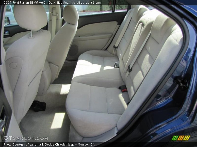 Dark Blue Pearl Metallic / Light Stone 2007 Ford Fusion SE V6 AWD