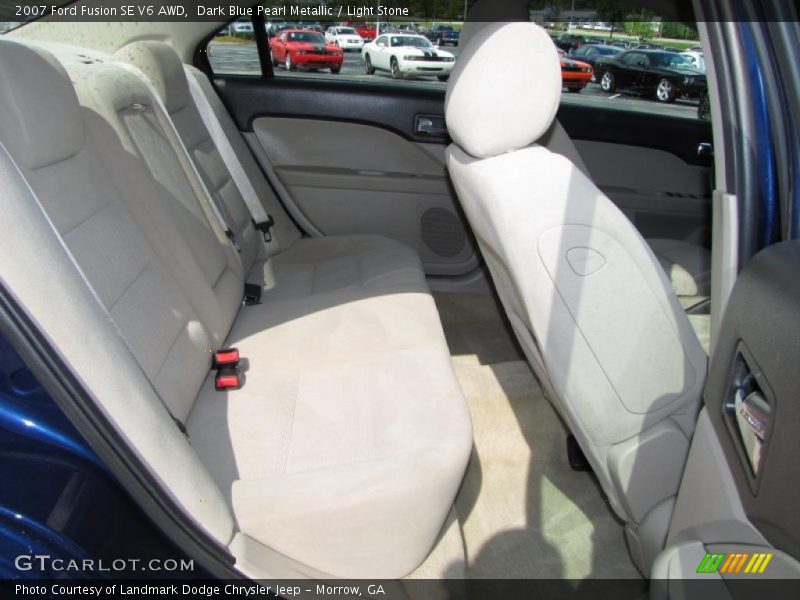Dark Blue Pearl Metallic / Light Stone 2007 Ford Fusion SE V6 AWD
