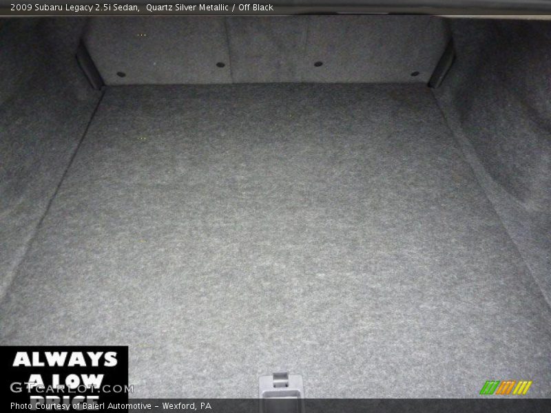 Quartz Silver Metallic / Off Black 2009 Subaru Legacy 2.5i Sedan