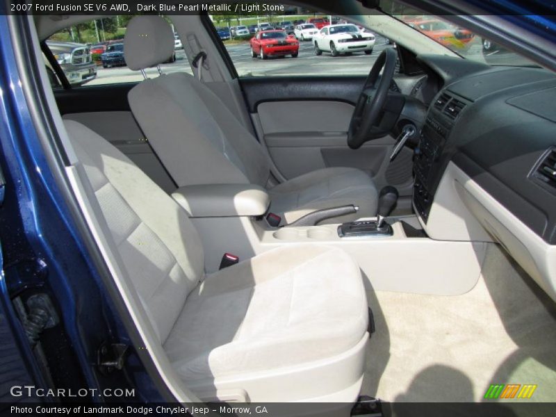Dark Blue Pearl Metallic / Light Stone 2007 Ford Fusion SE V6 AWD